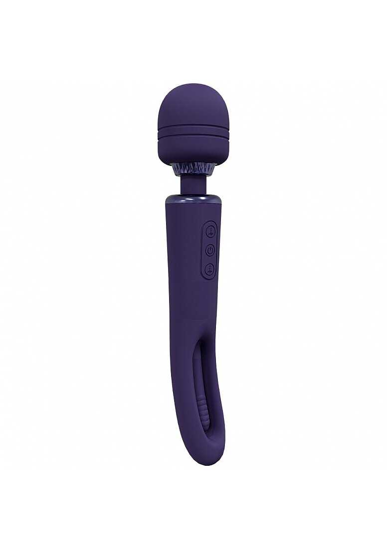 Vive Vibrator Double Wand Kiku G-Spot Flapping 10 Moduri Vibratii Silicon USB Mov 25.2 cm