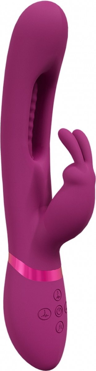Vive Vibrator Mika Triple G-Rabbit Silicon USB Roz 23.2 cm
