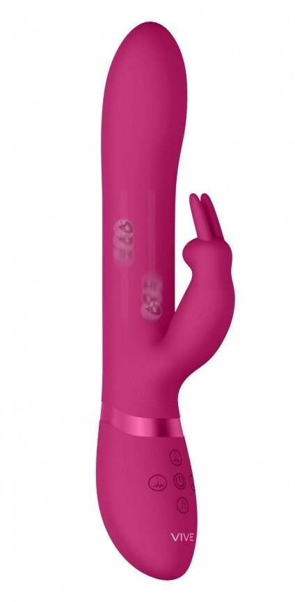 Vive Vibrator Rabbit 3-in-1 Amoris Stimulating Beads Silicon Roz