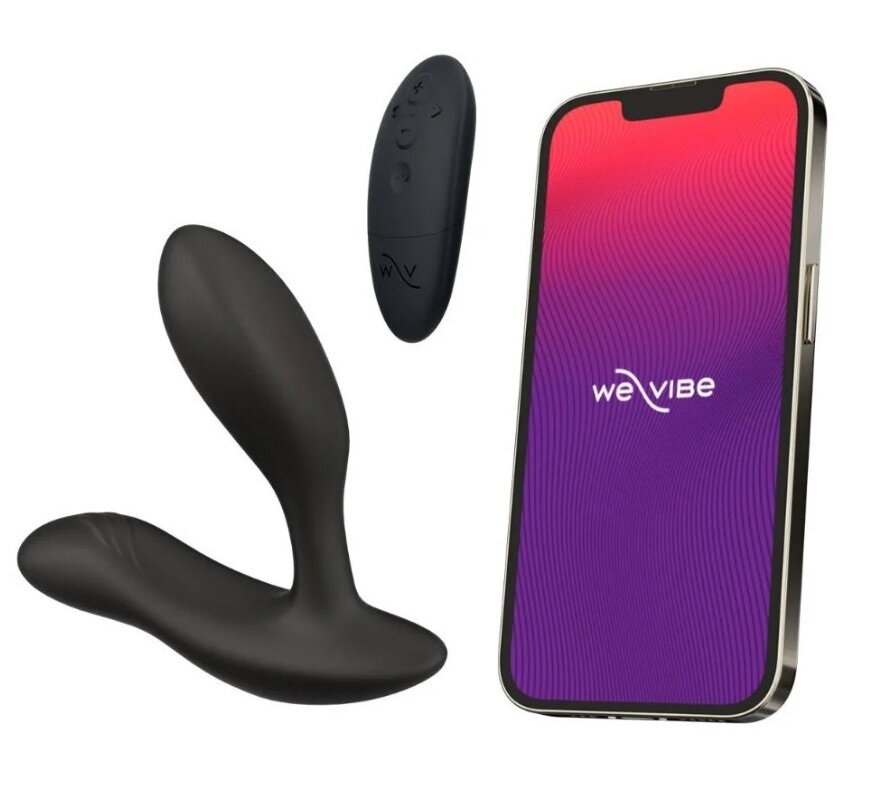 WE-VIBE Stimulator Vector+ Silicon Telecomanda Wireless Bluetooth Free App USB Negru