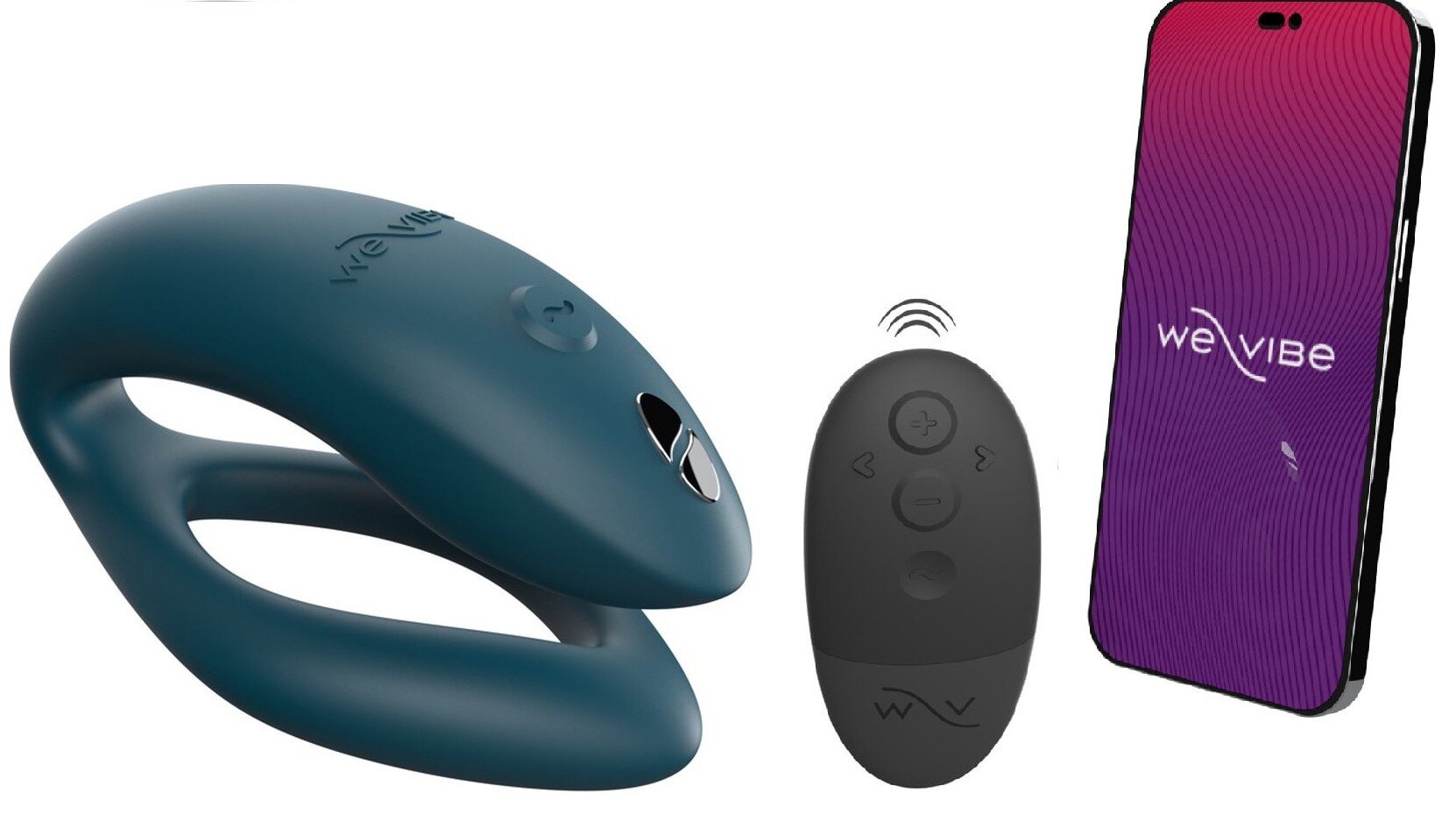 WE-VIBE Vibrator Cuplu Sync O Silicon Telecomanda Wireless Bluetooth Free App USB IPX 7 Verde