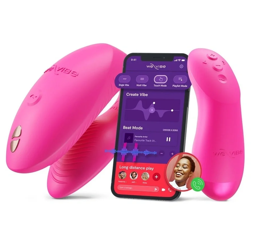 WE-VIBE Vibrator pentru Cuplu Chorus Pro App Bluetooth Control Electric Pink