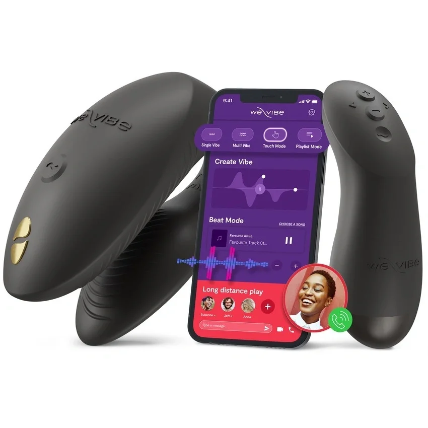 WE-VIBE Vibrator pentru Cuplu Chorus Pro App Bluetooth Control Satin Black