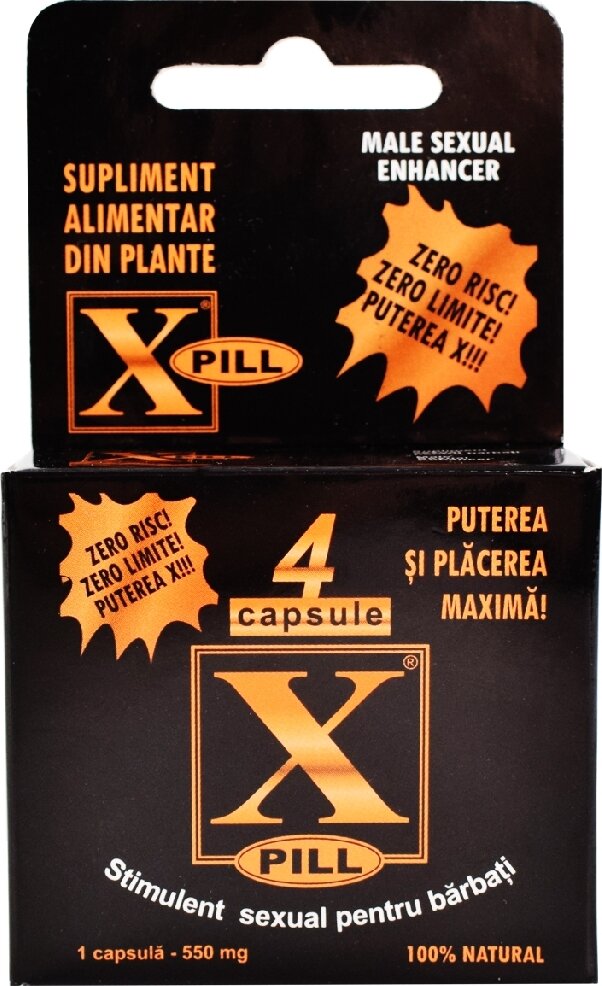 X-PILL Stimulent sexual pentru barbati 4 capsule