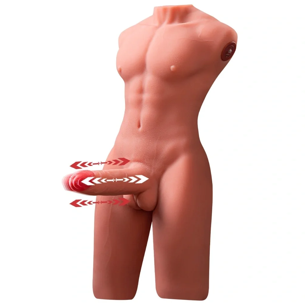 XISE Masturbator Jason Ass&Dildo 7 Moduri Impingere si Vibratii SuperSkin USB Natural 8 kg