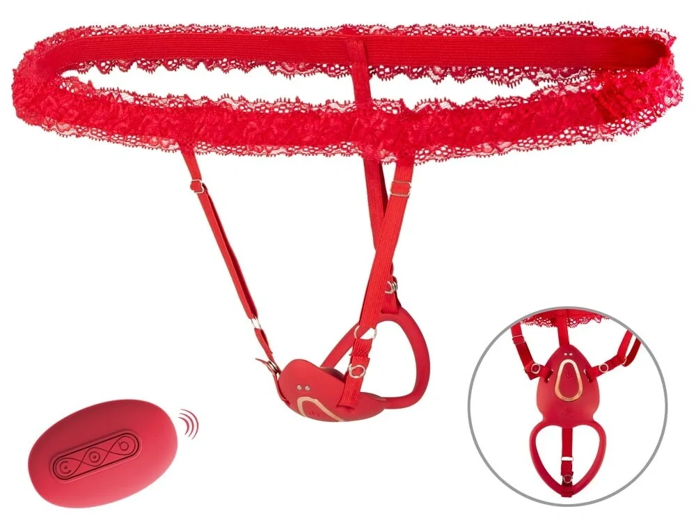 YOU2TOYS Vibrator Lay-on Remote Control 10 Moduri Vibratii Silicon USB Rosu