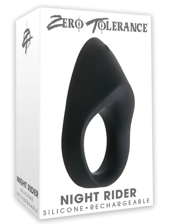 Zero Tolerance Inel de Penis Night Rider 20 Moduri Vibratii Silicon Negru