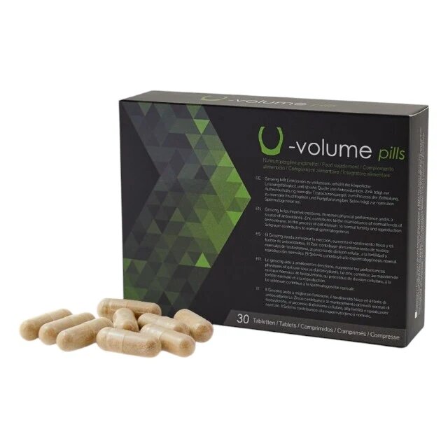 500 Cosmetics Capsule U-Volume Pills pentru mărire volum și calitate spermă libido masculin și orgasm intens 30 buc