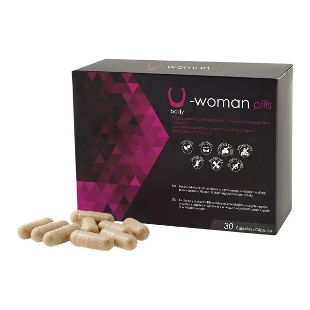 500 Cosmetics Capsule U-Woman Pills pentru stimularea libidoului feminin și intensificarea plăcerii sexuale 30 buc