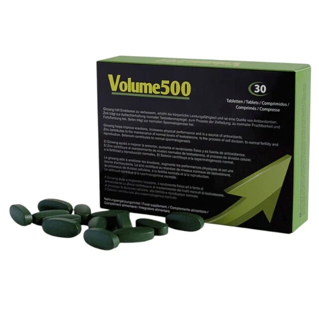 500 Cosmetics Capsule Volume500 pentru mărire volum și calitate spermă fertilitate masculină și orgasm intens 30 buc