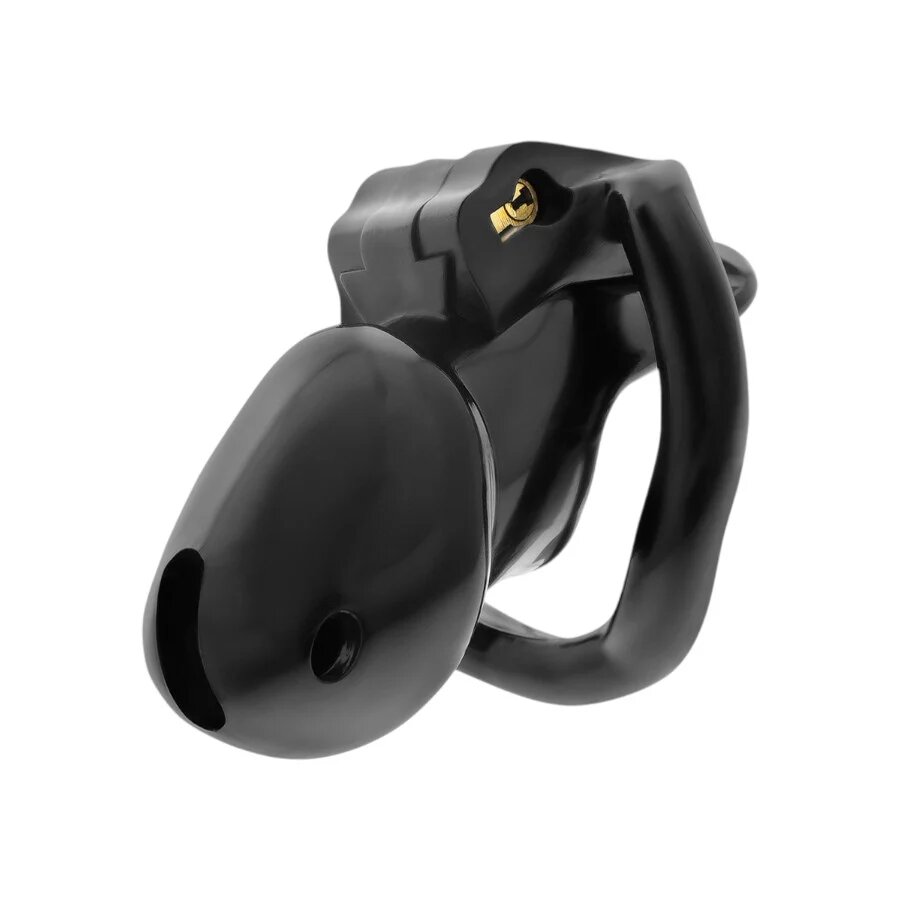 ADDICTED TOYS Cușcă pentru penis Midnight Cells pentru castitate bărbați cu 4 inele pentru penis culoare negru diamentru 31 mm