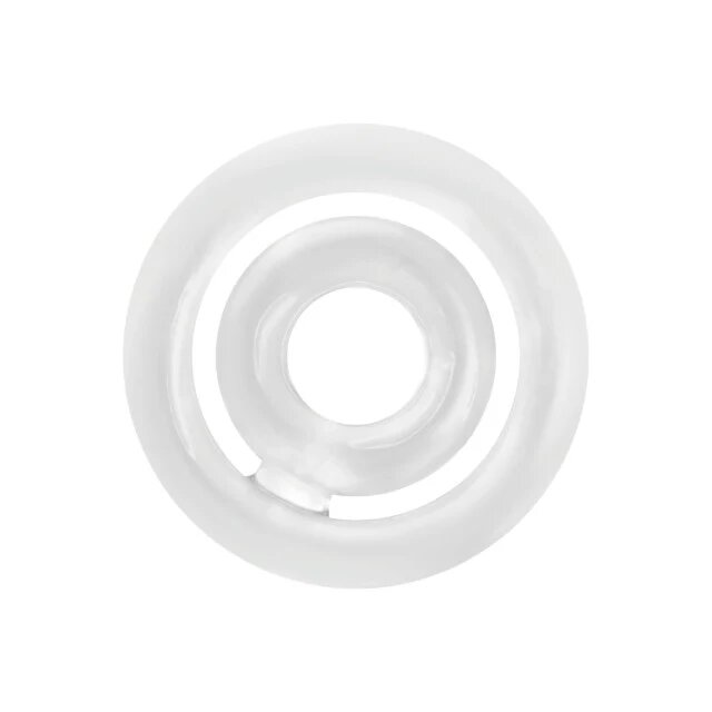 ADDICTED TOYS Inel dublu pentru penis Potenz C-Ring din silicon flexibil dimensiuni 20 x 40 mm transparent