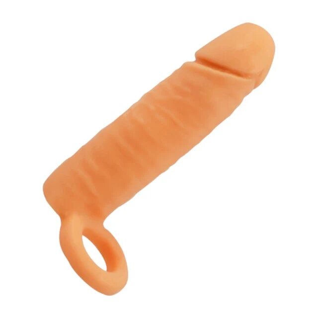 ADDICTED TOYS Manșon pentru penis Extend Your Penis Length pentru extensia și îngroșarea penisului 16 cm culoarea pielii