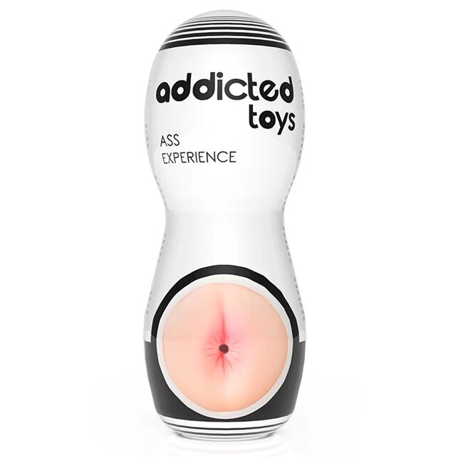 ADDICTED TOYS Masturbator manual Ass Experience simulare anală realistă material TPE alb