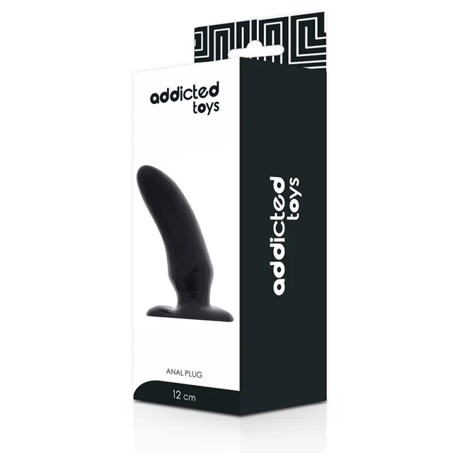 ADDICTED TOYS Plug anal din silicon negru 12 cm