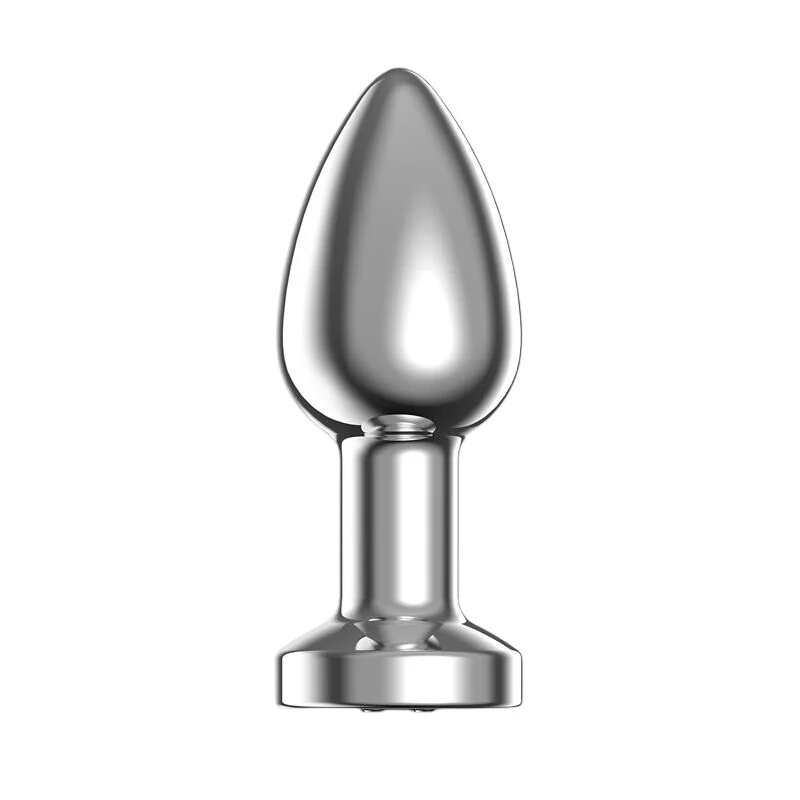 AFTERDARK Vibrator anal Dimpor Vibrating Plug 10 funcții de vibrație lungime 10.2 cm diametru 4.1 cm (mărime L) argintiu