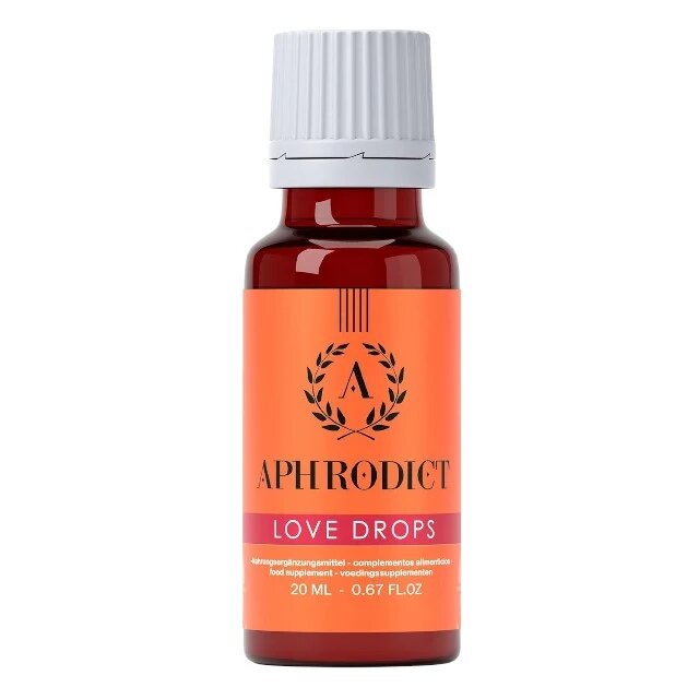 APHRODICT Picături afrodisiace Love Drops pentru creșterea libidoului feminin și orgasm intens cu ghimbir și urzică 20 ml