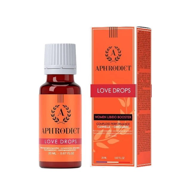 APHRODICT Picături afrodisiace Love Drops pentru creșterea libidoului feminin și orgasm intens cu ghimbir și urzică 20 ml