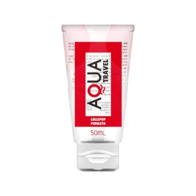 AQUA Lubrifiant cu aromă TRAVEL Lollipop pe bază de apă cu gust delicios de acadea 50 ml
