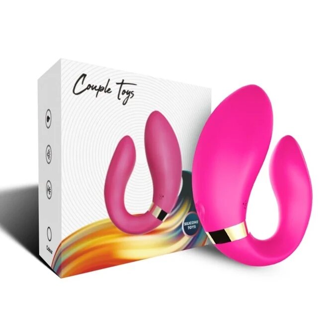 ARMONY Vibrator - CRESCENT pentru cupluri 9 moduri de vibrare fucsia