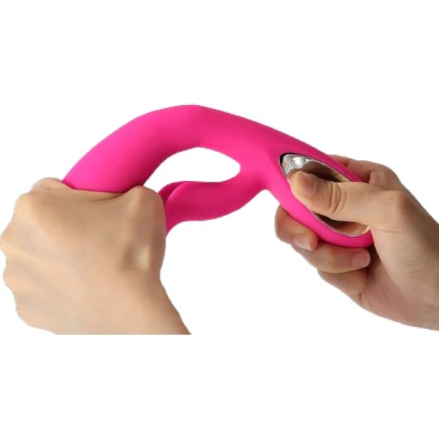 ARMONY Vibrator rabbit Daro pentru stimulare clitoris și punctul G 36 funcții de vibrație rezistent la apă roz