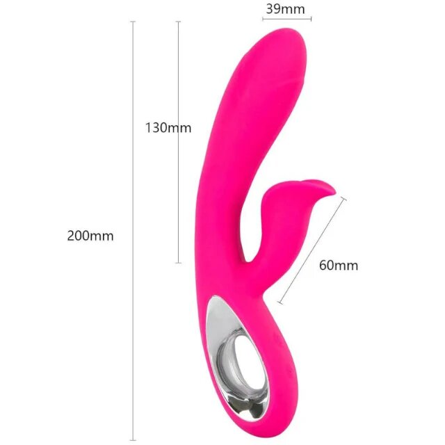 ARMONY Vibrator rabbit Daro pentru stimulare clitoris și punctul G 36 funcții de vibrație rezistent la apă roz