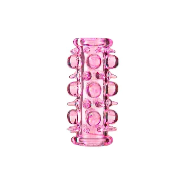 B-SERIES Manșon pentru penis pentru stimulare intensă și îngroșare lungime 7 cm culoare roz (67-00012)