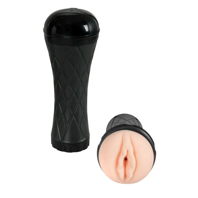 B-SERIES Masturbator Cyber Skin pentru stimulare vaginala reala control telecomanda 7 functii vibrare 23.5 cm negru