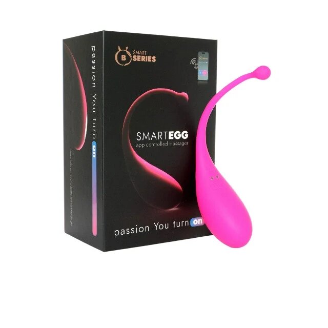 B-SERIES Ou vibrator B SERIES SmartEgg Massager control prin aplicație vibrații personalizate sincronizare cu muzică roz