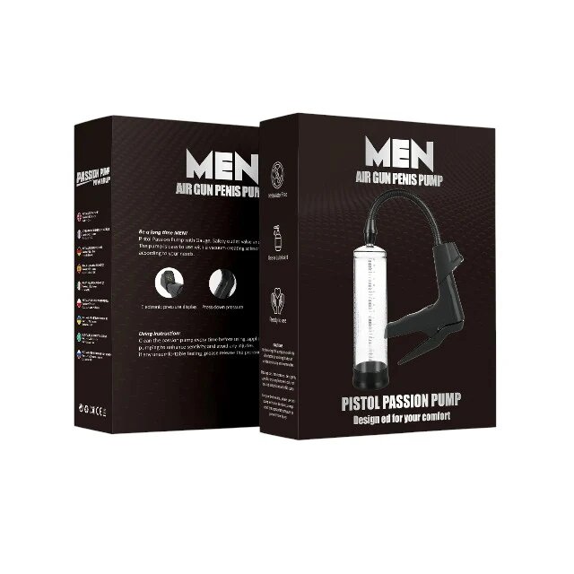 B-SERIES Pompa manuala BSeries - Man AirGun cu display digital pentru marirea penisului si imbunatatirea performantelor sexuale culoare transparenta