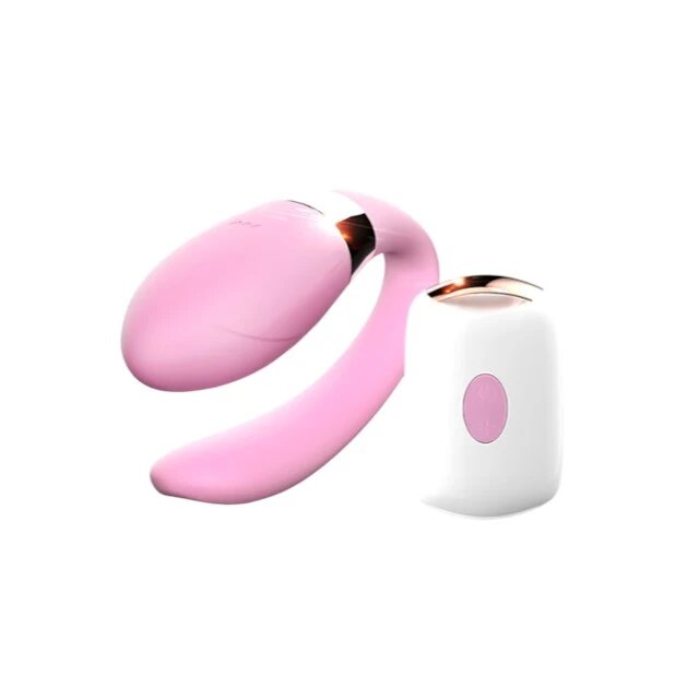B-SERIES Vibrator V-Vibe pentru stimularea clitorisului și punctului G 7 funcții de vibrații control prin telecomandă roz