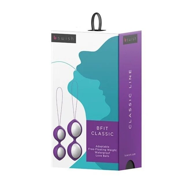 B SWISH Set Bile BFIT CLASSIC VIOLET pentru exercitii Kegel