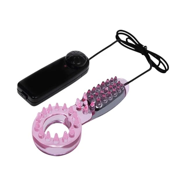 Baile Inel vibrator pentru penis Couples Collection control prin telecomandă cu fir diametru 2 cm roz transparent