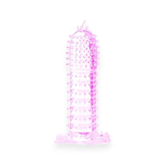 Baile Manșon pentru penis Penis Sleeve pentru stimulare intensă și îngroșare lungime 14 cm din silicon roz