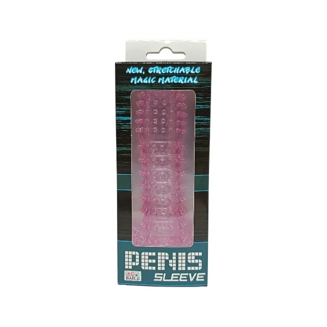 Baile Manșon pentru penis Penis Sleeve pentru stimulare intensă și îngroșare lungime 14 cm din silicon roz