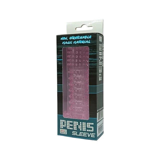 Baile Manșon pentru penis Penis Sleeve pentru stimulare intensă și îngroșare lungime 14 cm din silicon roz