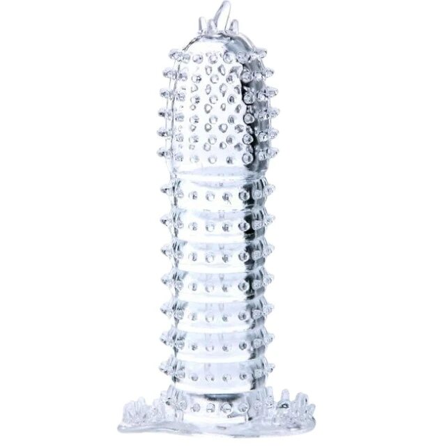 Baile Manșon pentru penis Penis Sleeve pentru stimulare intensă și îngroșare lungime 14 cm din silicon transparent