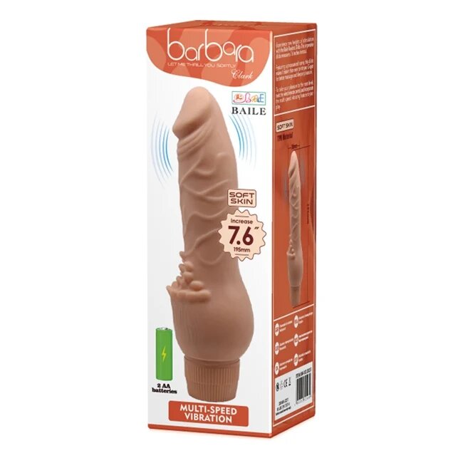 Baile Vibrator - CLARK Soft Skin culoarea pielii 19.5 cm
