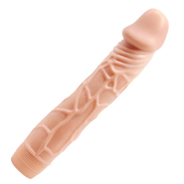 Baile Vibrator realist Barbara Bob din TPR moale funcții multiple de vibrație lungime 22.5 cm culoarea pielii