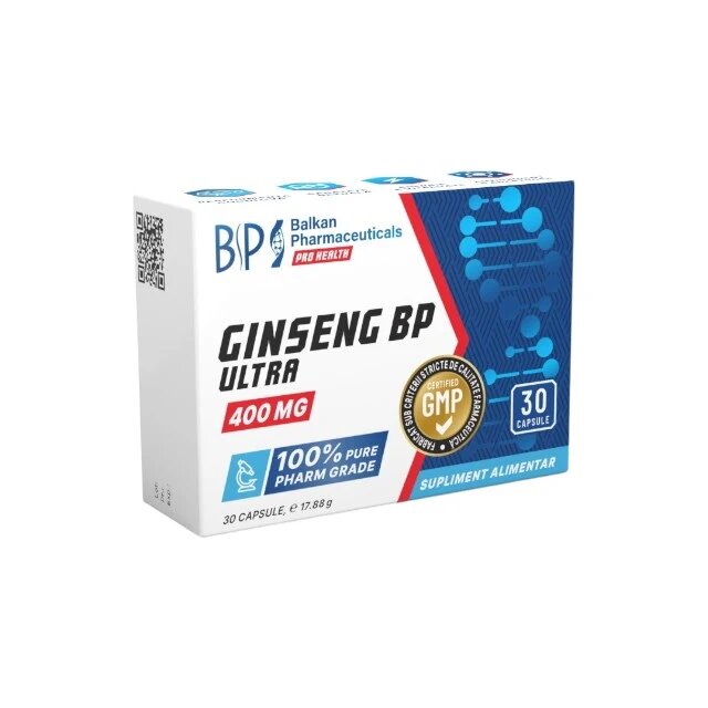 BALKAN PHARMACEUTICALS Capsule Ginseng BP 200 mg unisex pot susține libidoul sănătatea sexuală și potența 30 buc