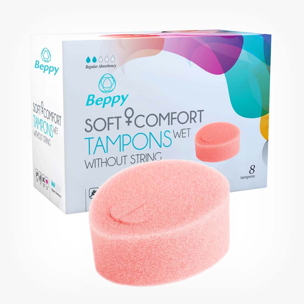 BEPPY Tampoane interne - bureti menstruatie Soft & Comfort Wet 8 buc