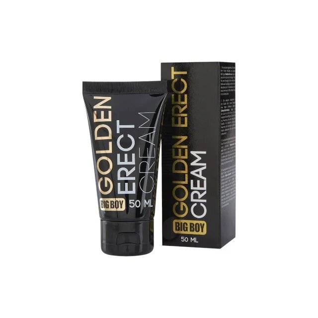 BIG BOY Cremă Golden Erect susține erecțiile ferme și de durată cu Ginkgo Biloba ulei de Jojoba și extract de arnică 50 ml