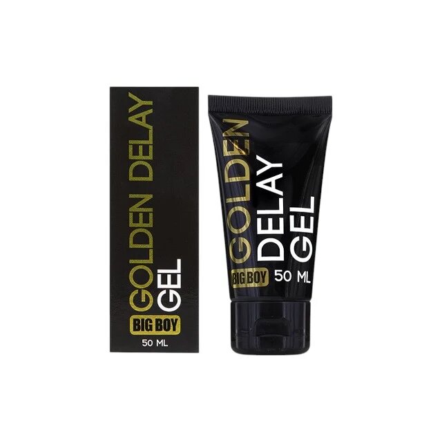 BIG BOY Gel Golden Delay ajută la întârzierea ejaculării efect de răcire compatibil cu prezervative 50 ml