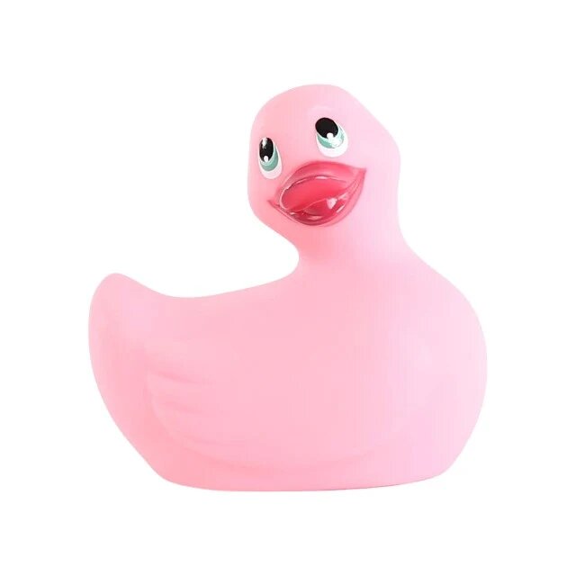 BIG TEAZE TOYS Aparat de masaj I Rub My Duckie Classic pentru corp și zonele intime 7 funcții de vibrație rezistent la apă roz