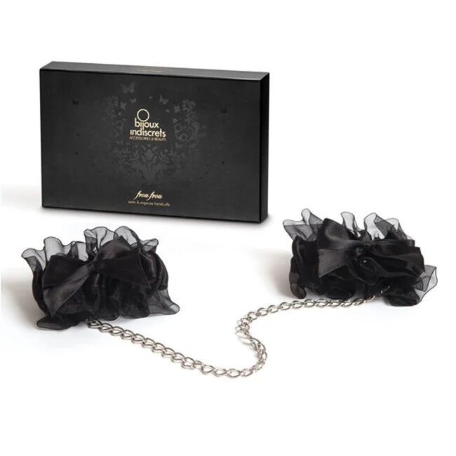 Bijoux Indiscrets Catuse pentru jocuri erotice BIJOUX - INDISCRETS FROU FROU din organza negre