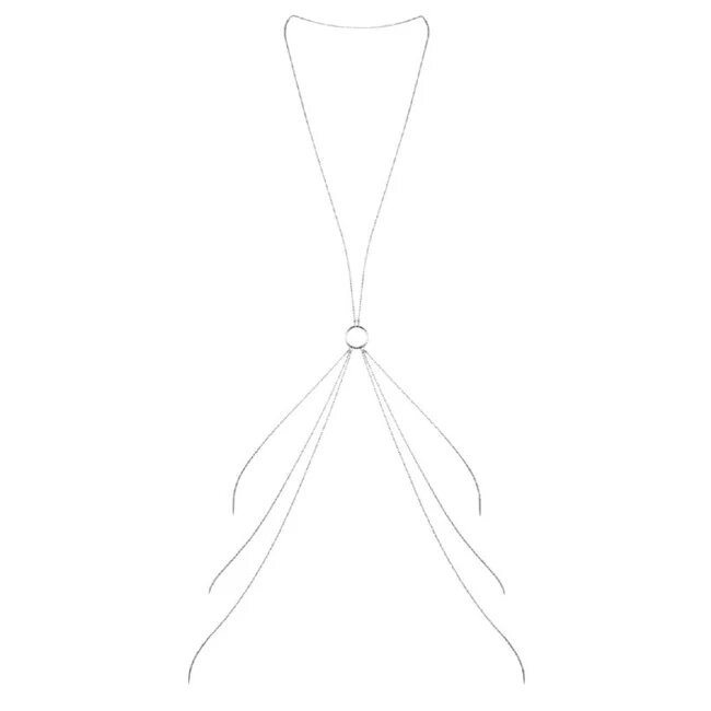 Bijoux Indiscrets Colier corporal BIJOUX - MAGNIFIQUE Collection 8 body jewelry pentru femei metalic silver