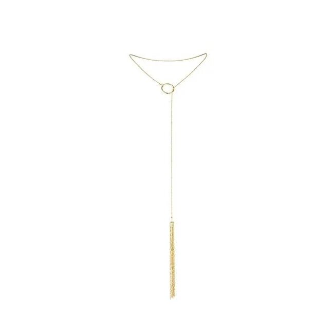 Bijoux Indiscrets Colier metalic BIJOUX - MAGNIFIQUE Collection Tickler pendant pentru femei gold