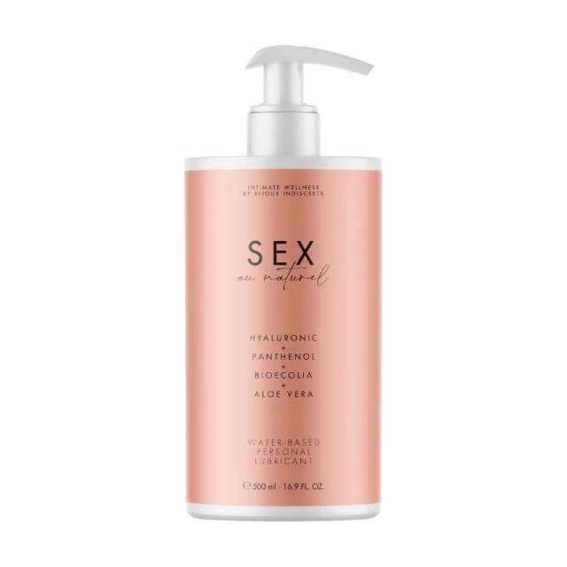 Bijoux Indiscrets Lubrifiant pe bază de apă BIJOUX SEX Au Naturel cu acid hialuronic și aloe vera fără parfum 500 ml