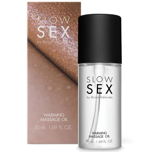 Bijoux Indiscrets Ulei de masaj comestibil Slow Sex by cu efect de incalzire aroma Cocos 50 ml