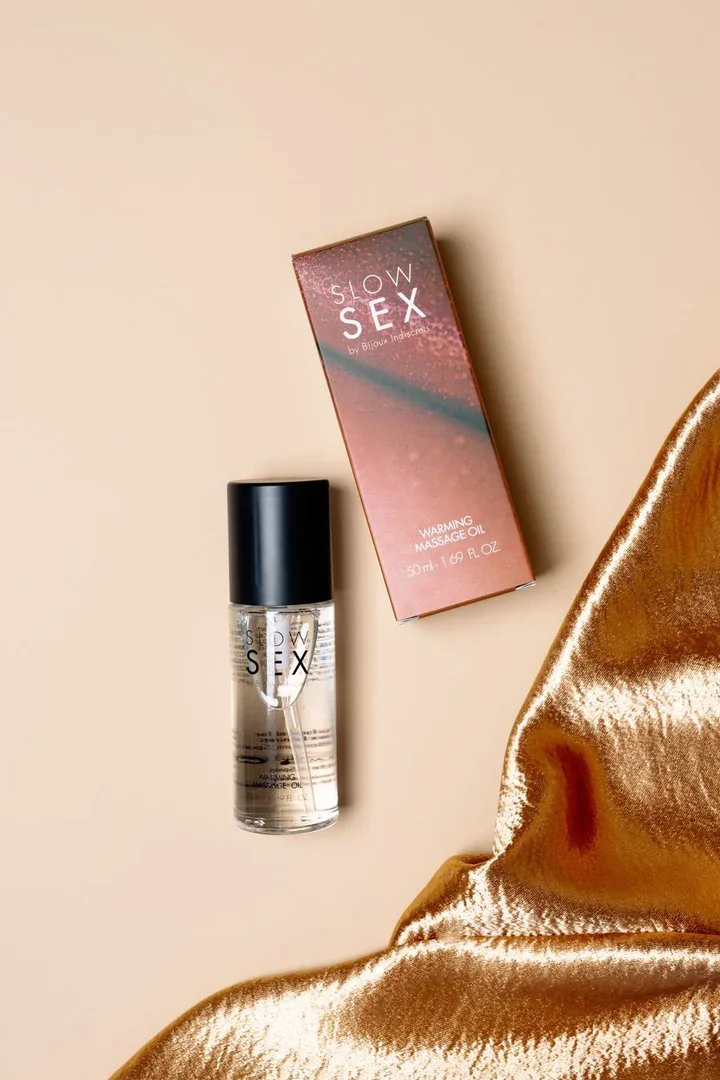 Bijoux Indiscrets Ulei de masaj comestibil Slow Sex by cu efect de incalzire aroma Cocos 50 ml